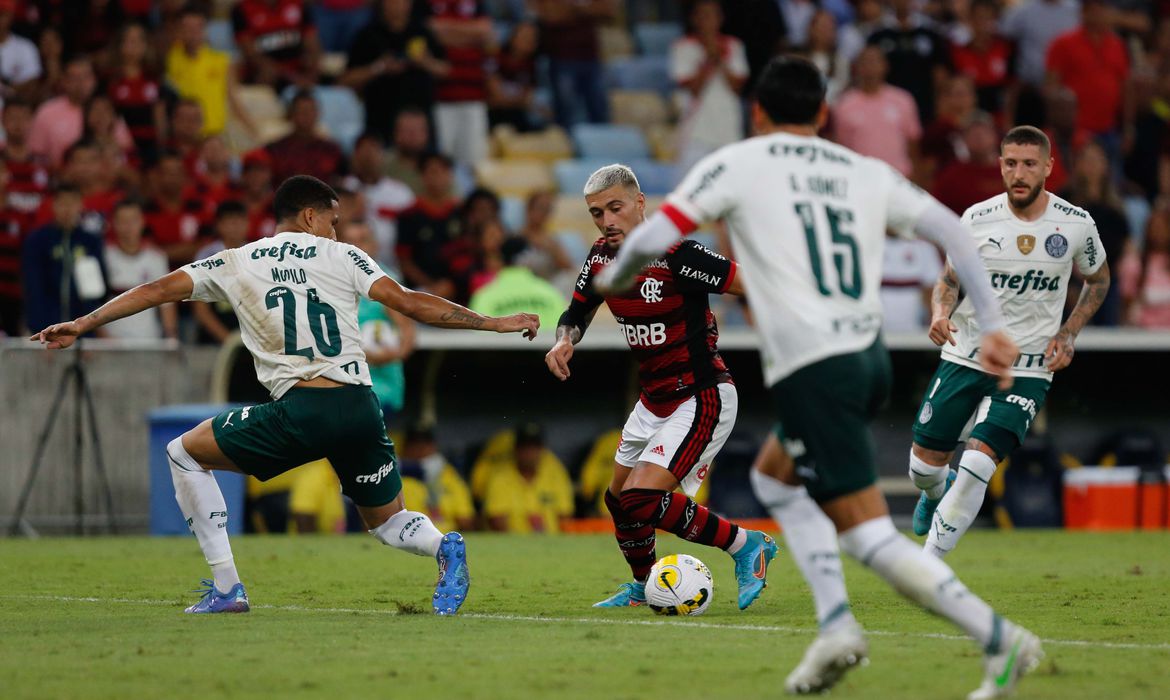 Palmeiras e Flamengo se enfrentam hoje em duelo de gigantes no Brasileirão