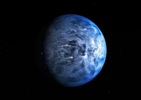 Um exoplaneta azul como a Terra descoberto  na constelação da Raposa