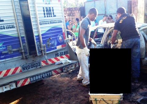 Homens executados e queimados dentro de carro em Manaus