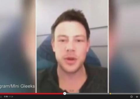 Antes de morrer, astro de Glee mandou mensagem para fãs em vídeo