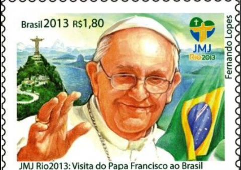 Selo dos Correios homenageia Papa Francisco 
