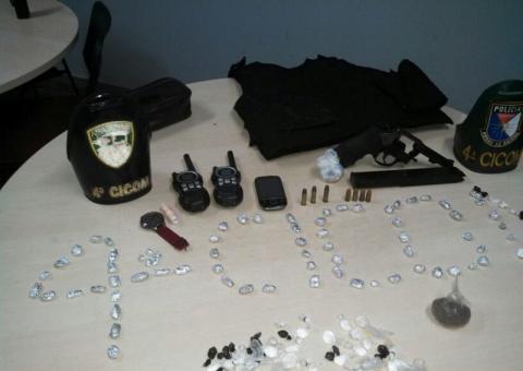 PMs da 4ª Cicom estouram laboratório de droga