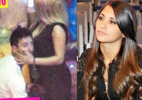 Messi é flagrado traindo esposa com loira na festa de Ronaldo Fenômeno