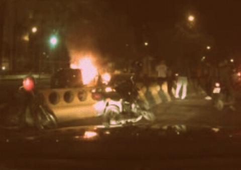 Internauta grava carro em chamas próximo à SEFAZ