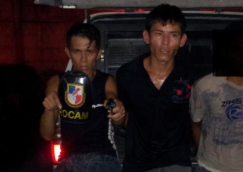 Homens que realizavam assaltos nas ruas de Manaus são presos pela PM