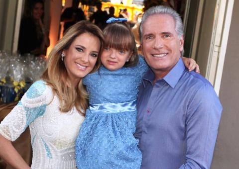 Separados, Ticiane Pinheiro e Roberto Justus comemoram aniversário da filha