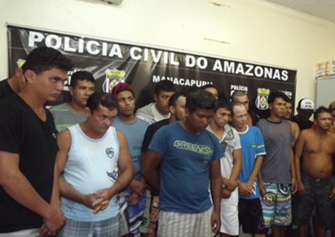 35 pessoas  envolvidas com tráfico  são presas na região metropolitana de Manaus