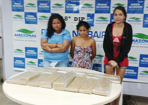 Mulheres são presas com 15 quilos de maconha