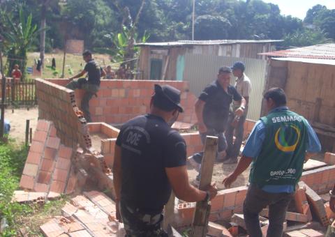 Semmas e Batalhão Ambiental retiram ocupações em áreas protegidas
