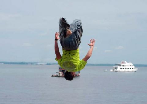 Dia dos Pais pra lá de radical na Ponta Negra