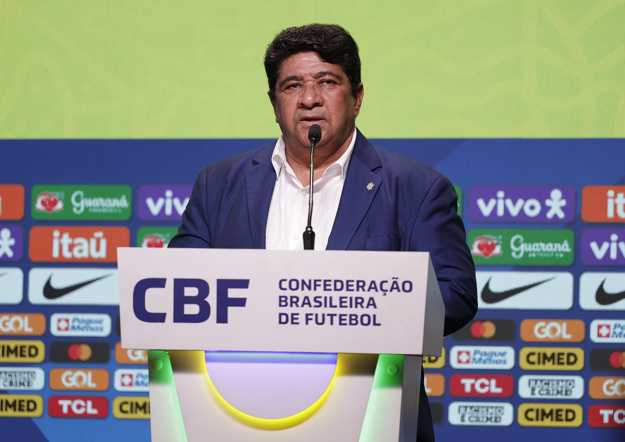Presidente da CBF diz que pausa do Brasileiro depende de decisão com clubes