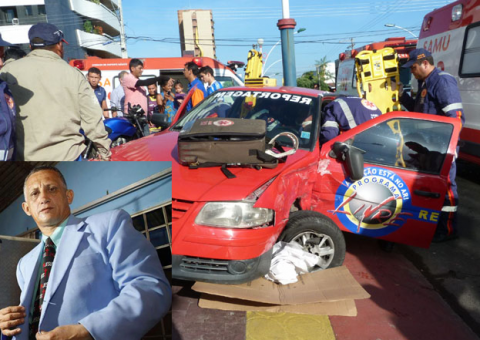 Equipe de reportagem do Programa Canal Livre se envolve em acidente