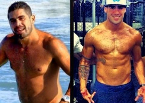  Ex-BBB Yuri mostra corpo sarado em foto de antes e depois 