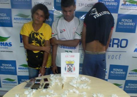 Polícia prende mãe e filho envolvidos com tráfico de drogas