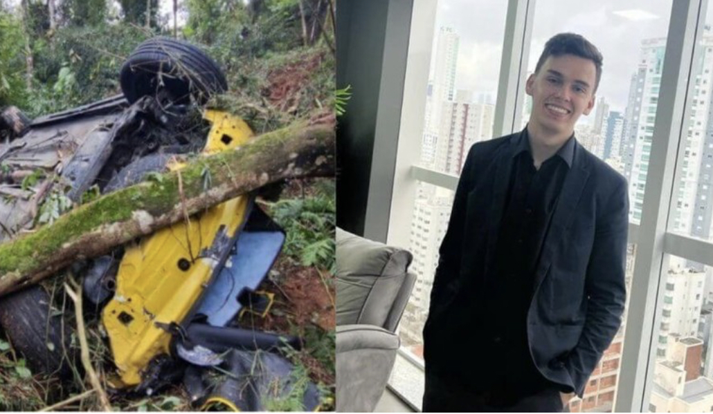 Cantor sertanejo de 23 anos morre após carro cair em ribanceira em SC