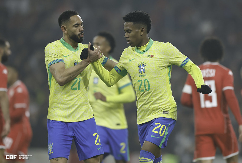 Paquetá perde pênalti e Brasil empata com a Tunísia com gol de Estêvão