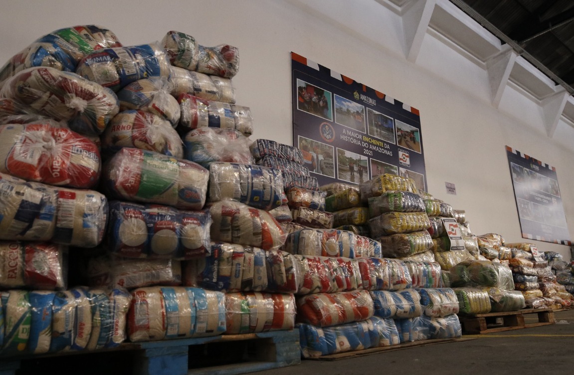 Amazonas arrecada 115 toneladas de doações para vítimas das enchentes no RS