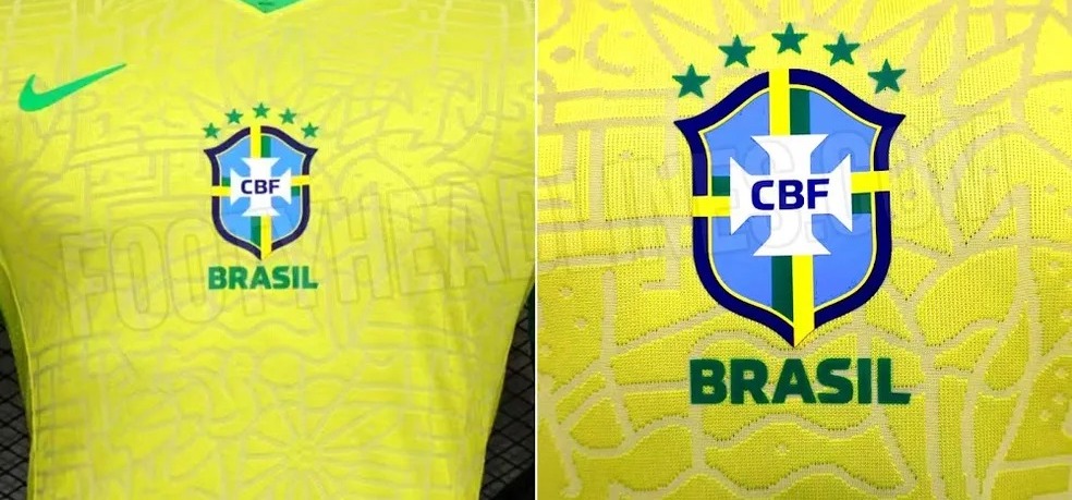 Escudo muda de posição no novo uniforme da Seleção; confira