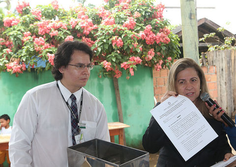 Presidente do TJAM lança Pedra Fundamental do Fórum de Autazes