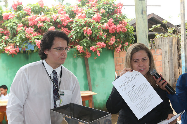 Presidente do TJAM lança Pedra Fundamental do Fórum de Autazes