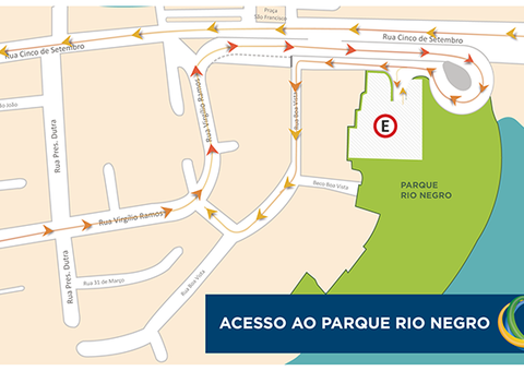 Trânsito será modificado para inauguração do Parque Rio Negro