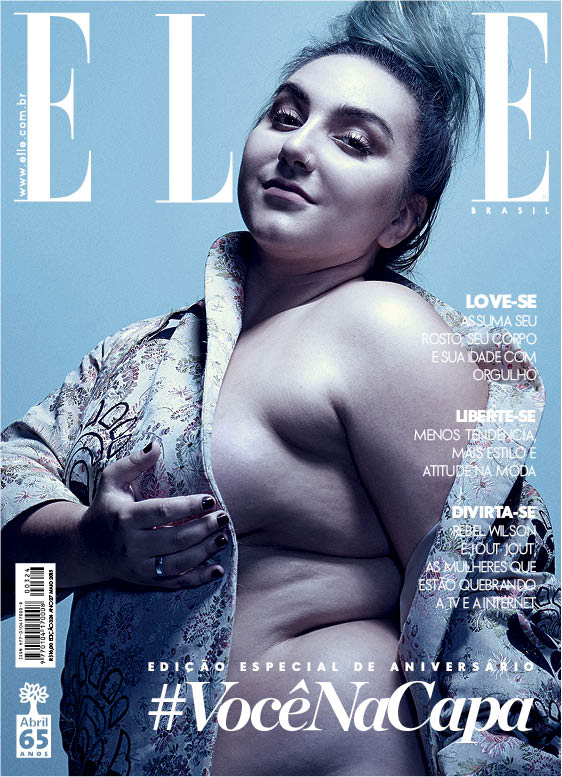 Revista coloca seminua modelo Plus Size (de verdade) e sem Photoshop na capa
