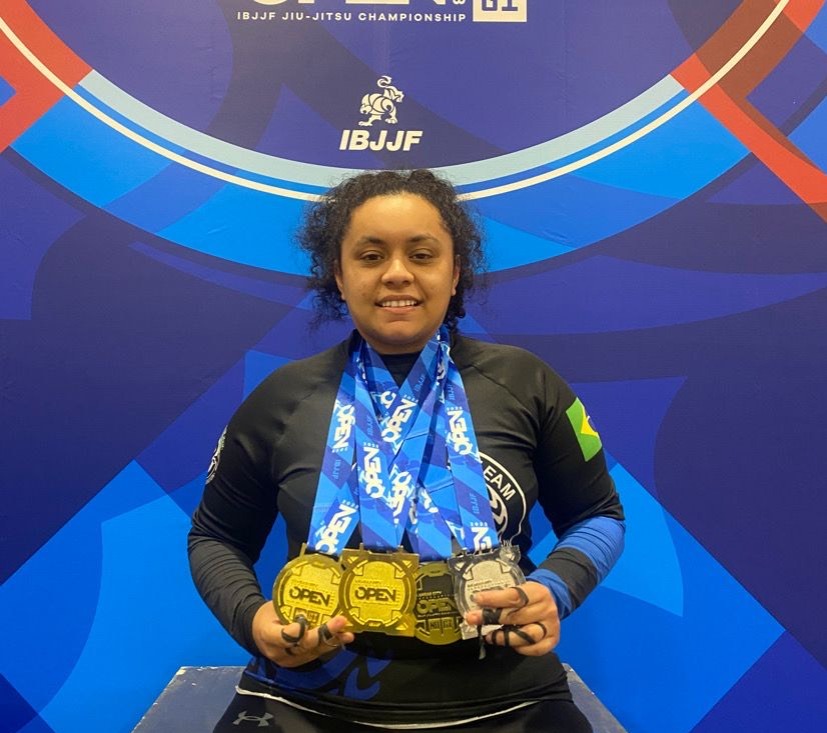 Atleta de Jiu-jítsu de Manaus conquista quatro medalhas em torneio nos EUA