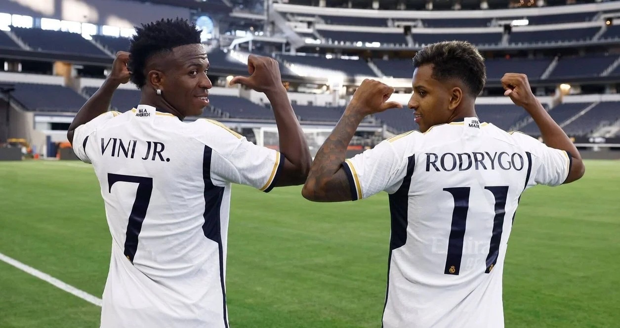 Estudo põe Vini Jr e Rodrygo entre os 5 mais valiosos do mundo