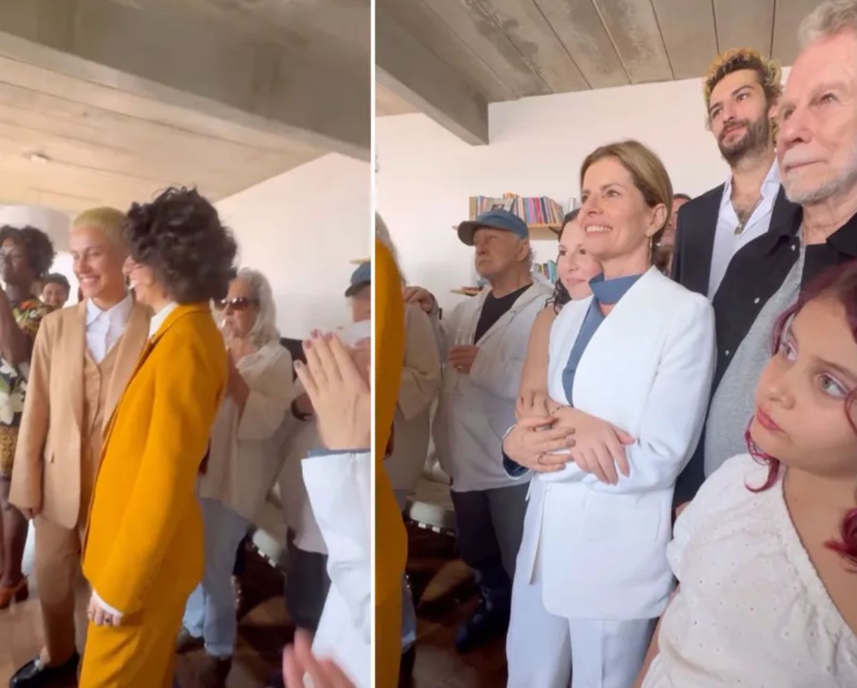 Filha de Débora Bloch se casa com cantora em cerimônia intimista 