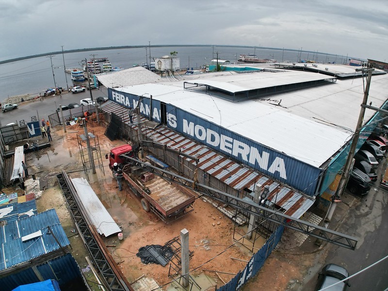 Obras na Feira da Manaus Moderna são retomadas 