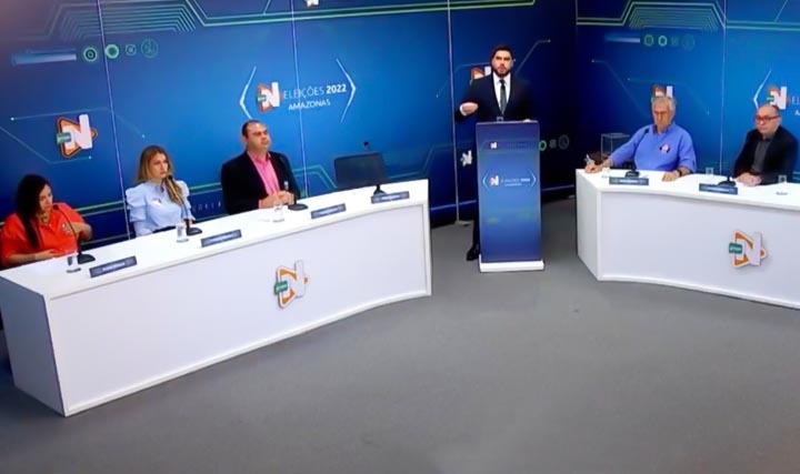 Candidatos a vice Governo do Amazonas participam de debate na TV