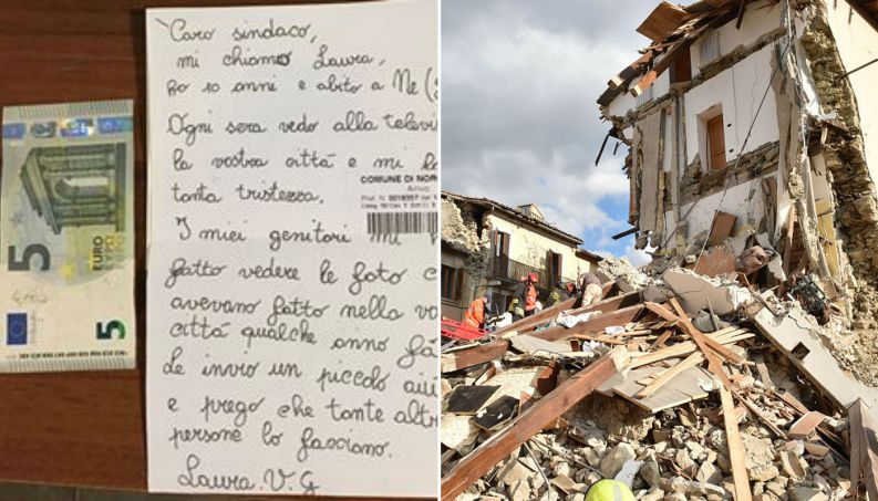 Criança se comove por tragédia na Itália e sua atitude surpreende o mundo