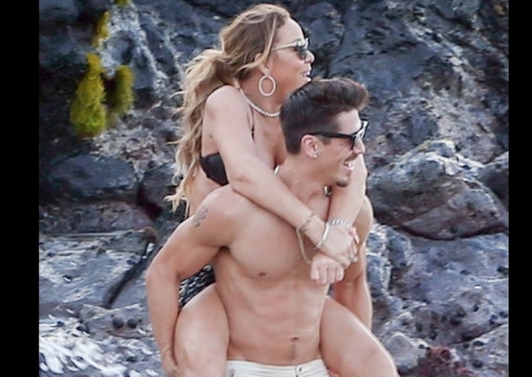 Um mês após separação, Mariah Carey é vista aos beijos com dançarino novinho