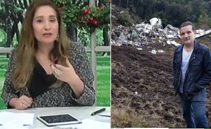 Sonia Abrão critica Roberto Cabrini por foto em local de acidente com voo do Chapecoense