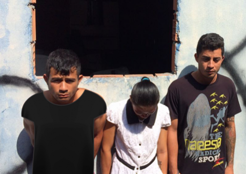 Com dizeres da FDN pichado em muro, trio é preso com drogas em residência de Manaus