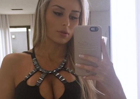 Ex-BBB Letícia completa 7 meses de gestação e choca com tamanho de barriga