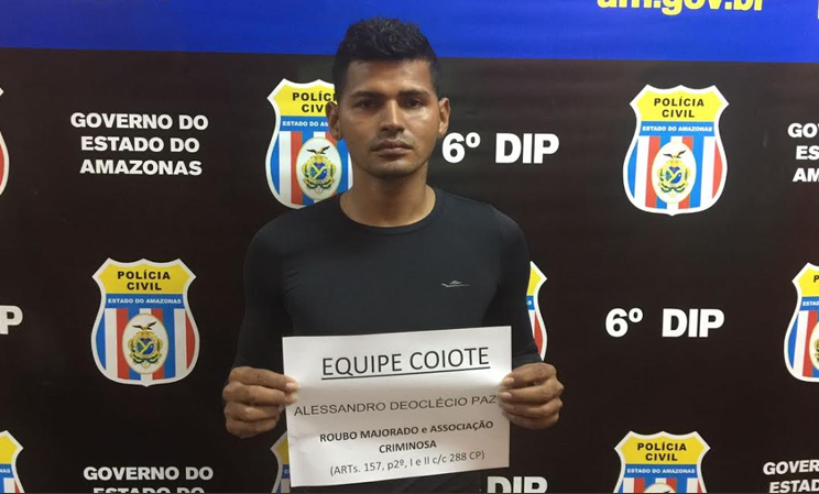 Preso homem suspeito de integrar grupo que assaltou loja de roupa em Manaus