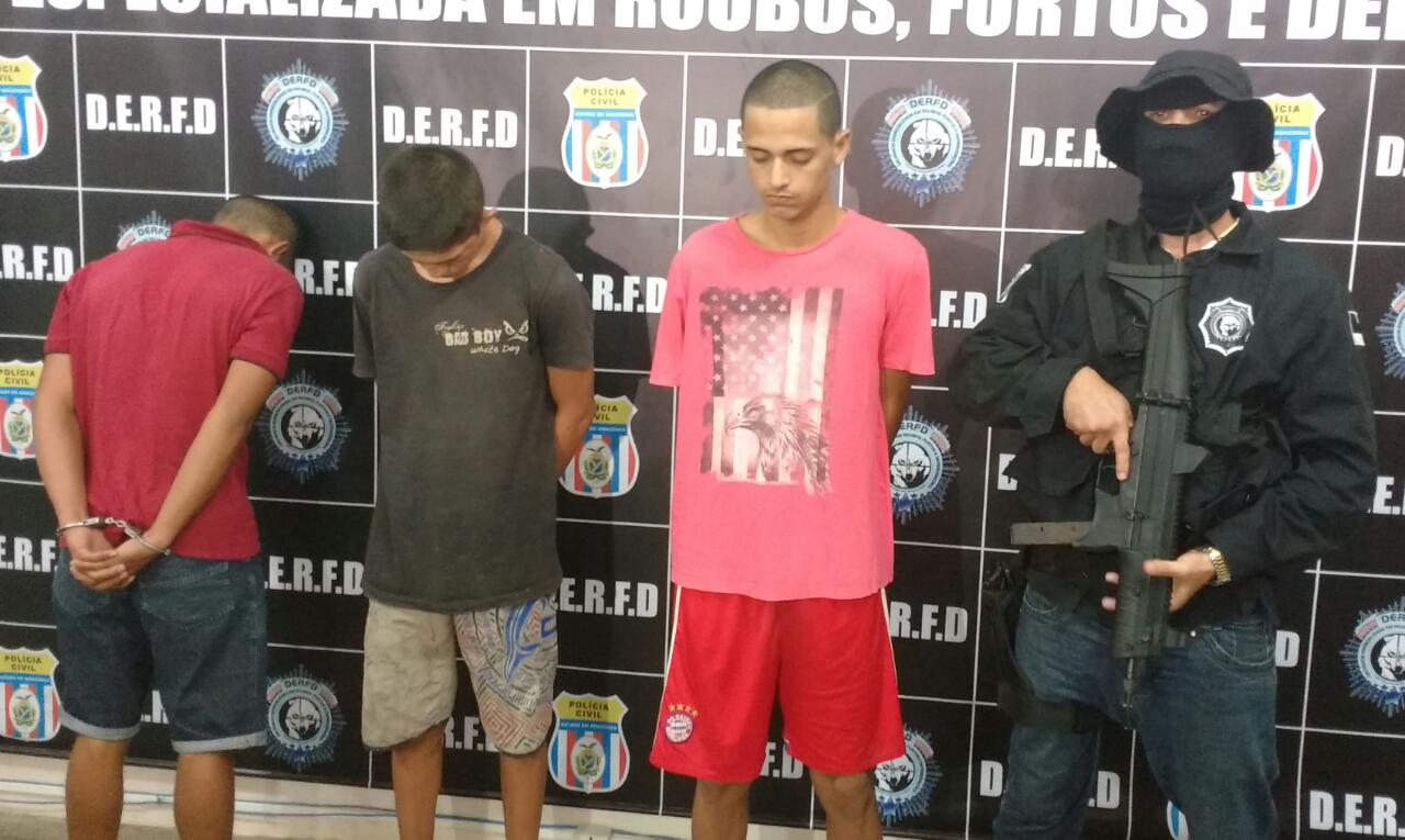 Trio suspeito de matar aposentado é preso em Manaus
