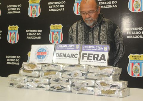 Taxista é preso com R$ 50 mil em drogas no Amazonas 