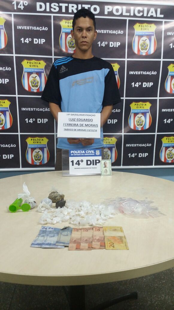 Preso homem suspeito de vender drogas na zona Leste de Manaus