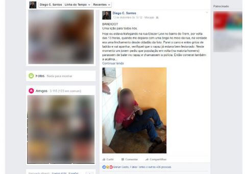 Drama de vítima de golpe espancada por populares repercute na web