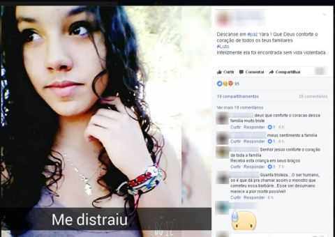 Após dois dias desaparecida adolescente é achada morta com sinais de violência sexual 