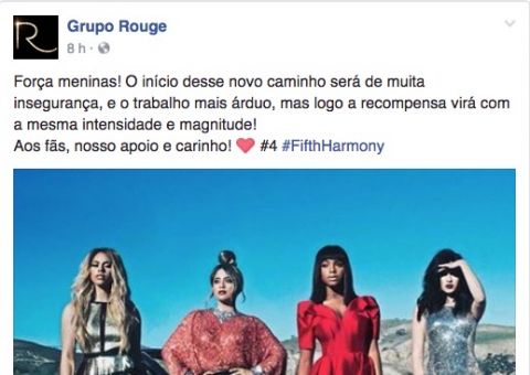 Rouge manda recado para fãs do Fifth Harmony após saída de Camila Cabello