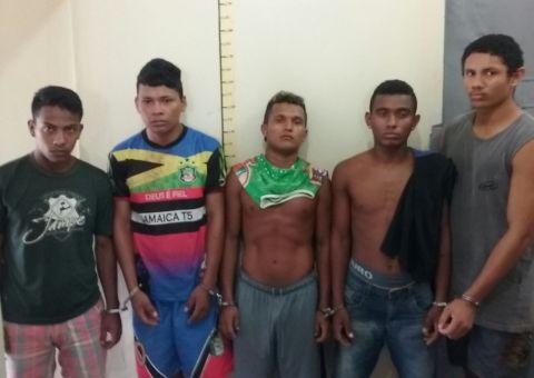 Quinteto é preso suspeito de tráfico no Amazonas 