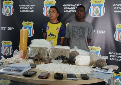 Dupla que aterrorizava moradores do bairro União é presa suspeita de tráfico