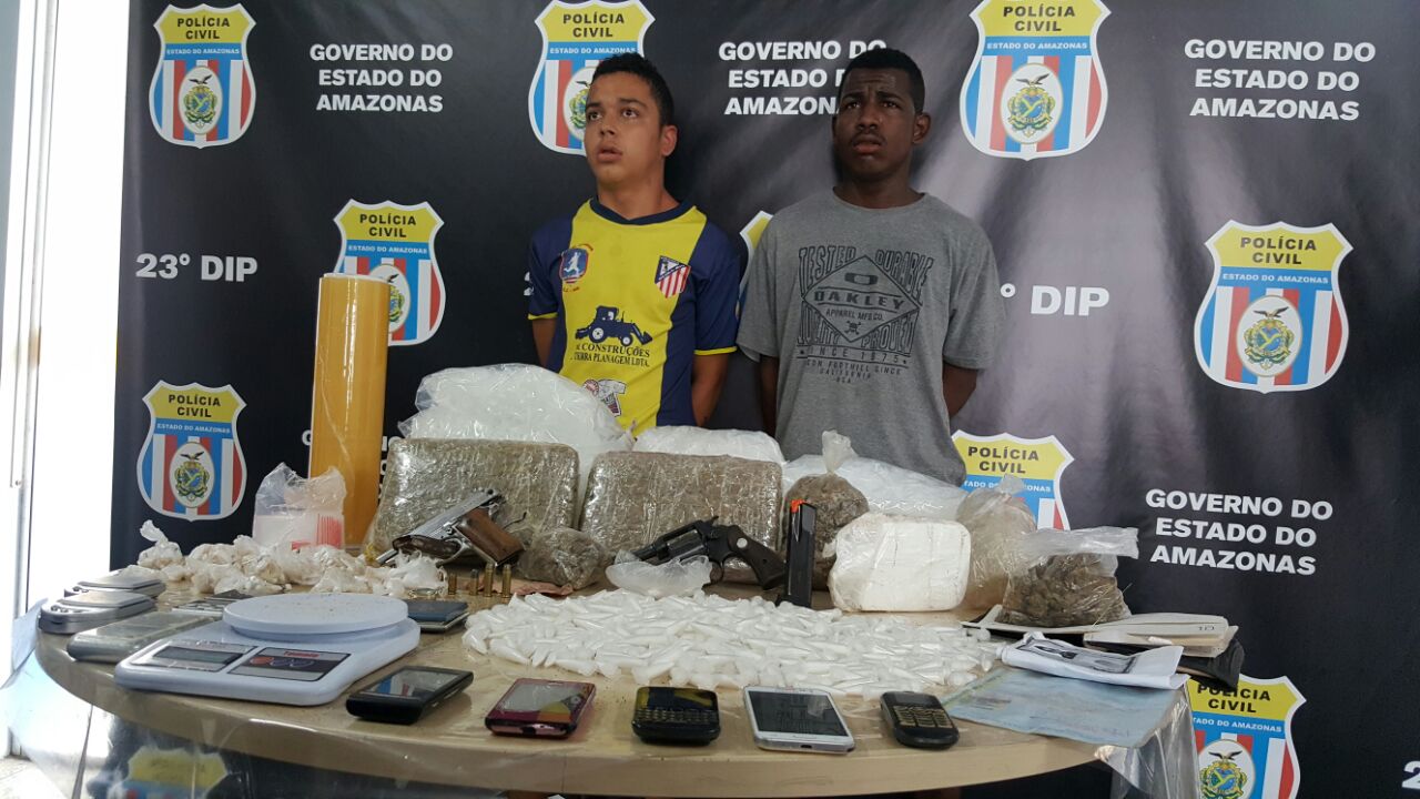 Dupla que aterrorizava moradores do bairro União é presa suspeita de tráfico