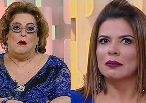 Mara Maravilha chora nos bastidores do SBT após briga com Mamma Bruschetta