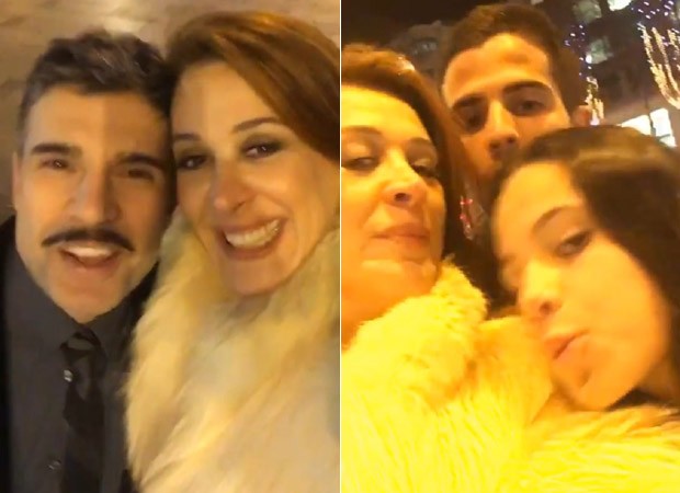 Cláudia Raia festeja os 50 anos muito bem acompanhada em Paris