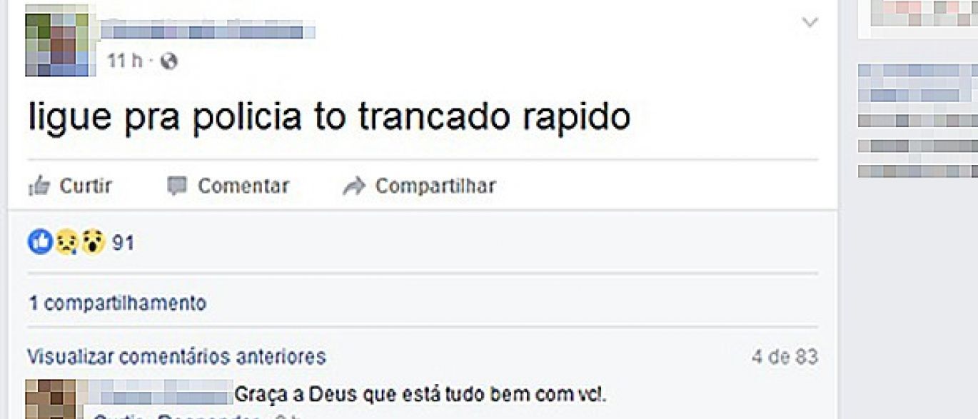Pai de santo consegue pedir ajuda pelo Facebook durante assalto