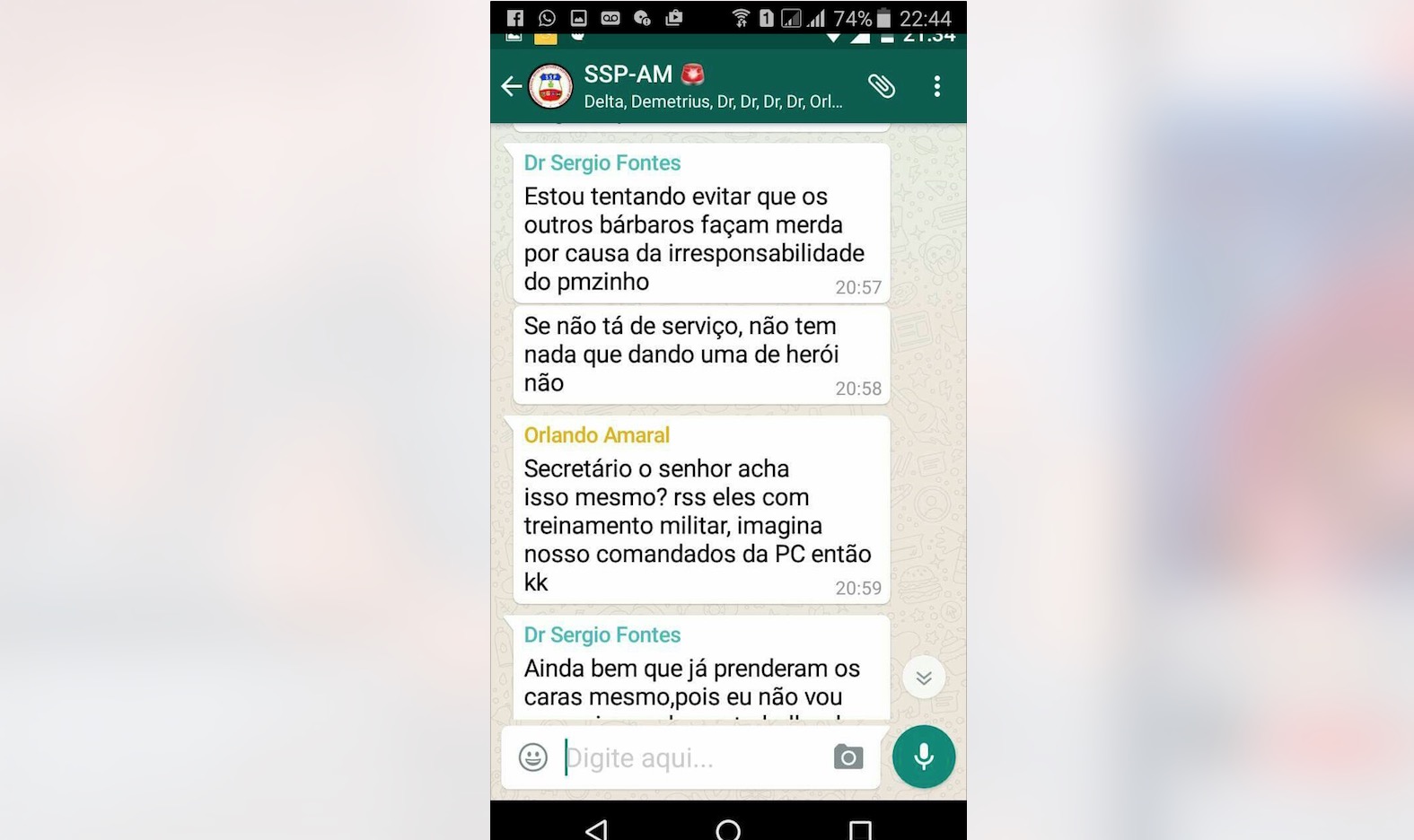 Falso print de WhatsApp irrita Secretário de Segurança Sérgio Fontes: 'Não irão me intimidar'